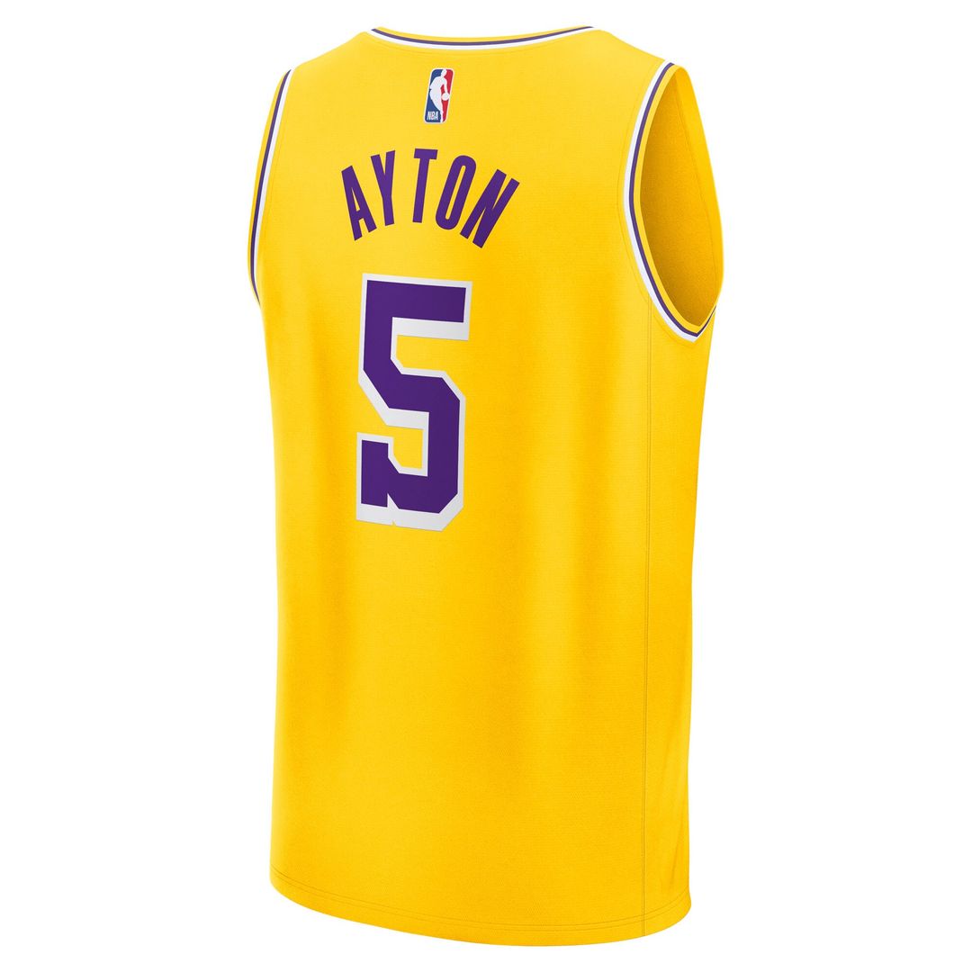Deandre Ayton Los Angeles Lakers Fanatics Youth Fast Break Player Replica Jersey - Icon Edition - Gold