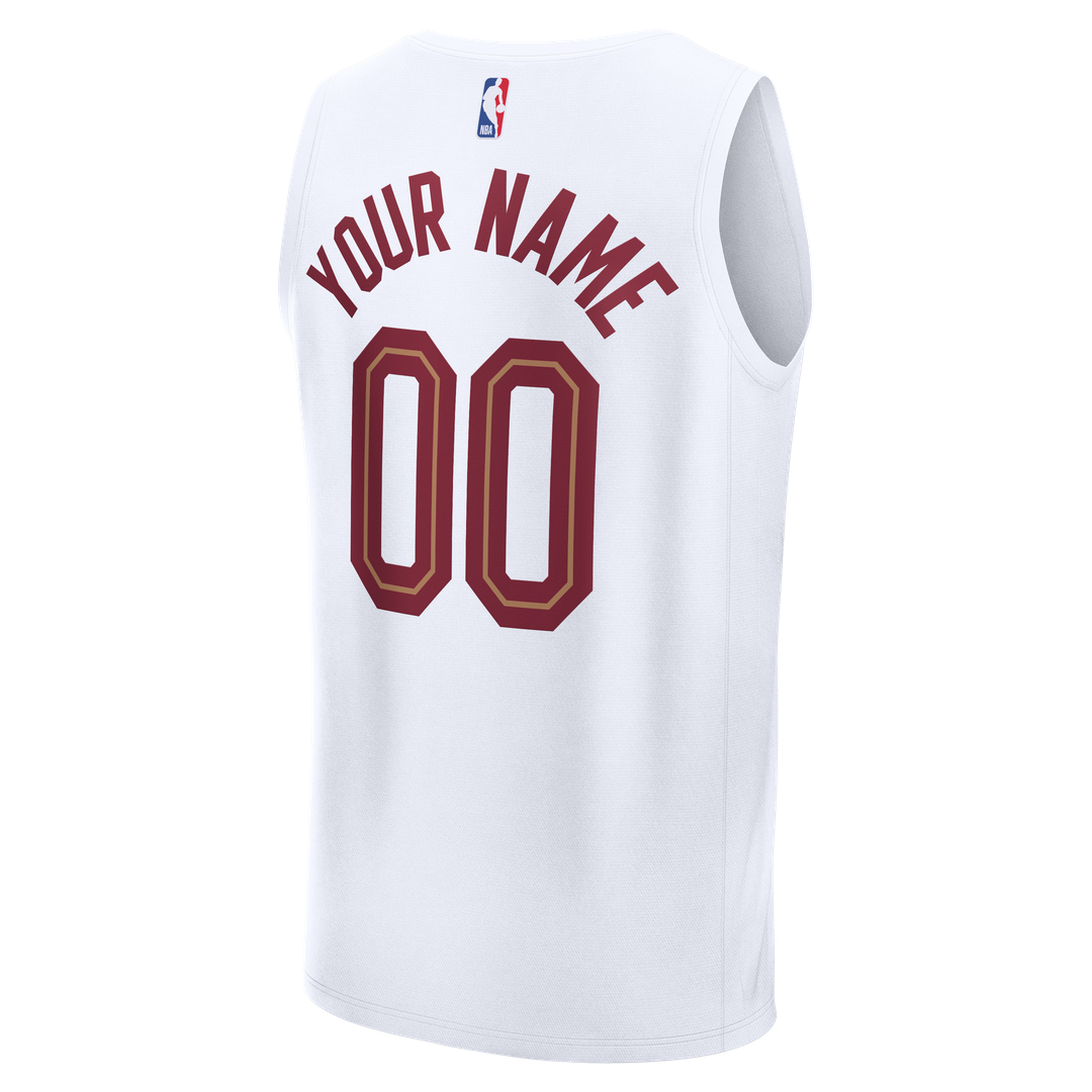 Cleveland Cavaliers Fanatics Fast Break Custom Jersey - Icon Edition - White