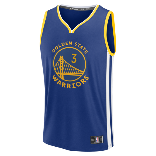 Will Richard Golden State Warriors Fanatics Fast Break Replica Jersey - Blue - Icon Edition