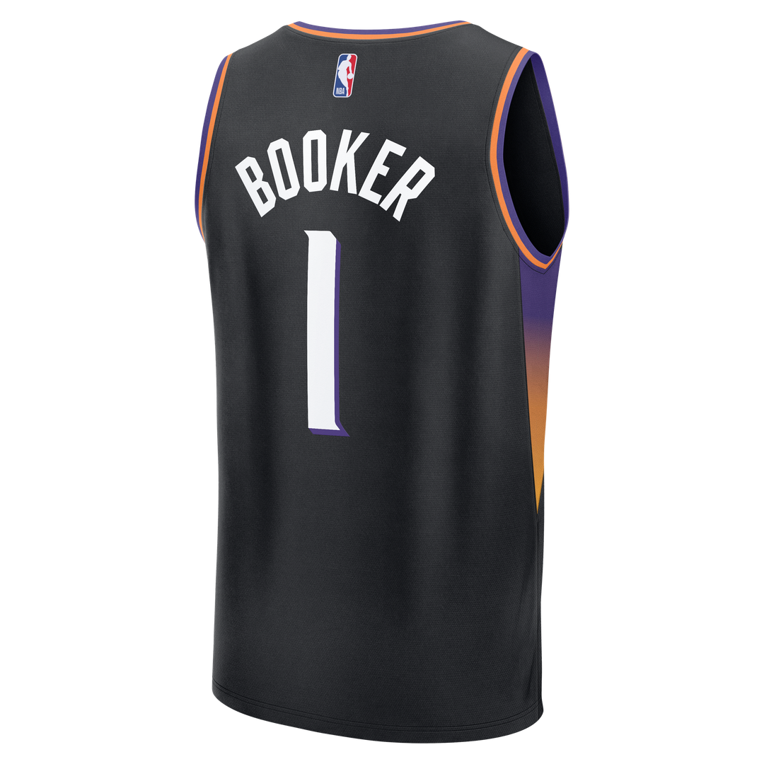 Devin Booker Phoenix Suns Fanatics Youth Fast Break Jersey - Statement Edition - Black