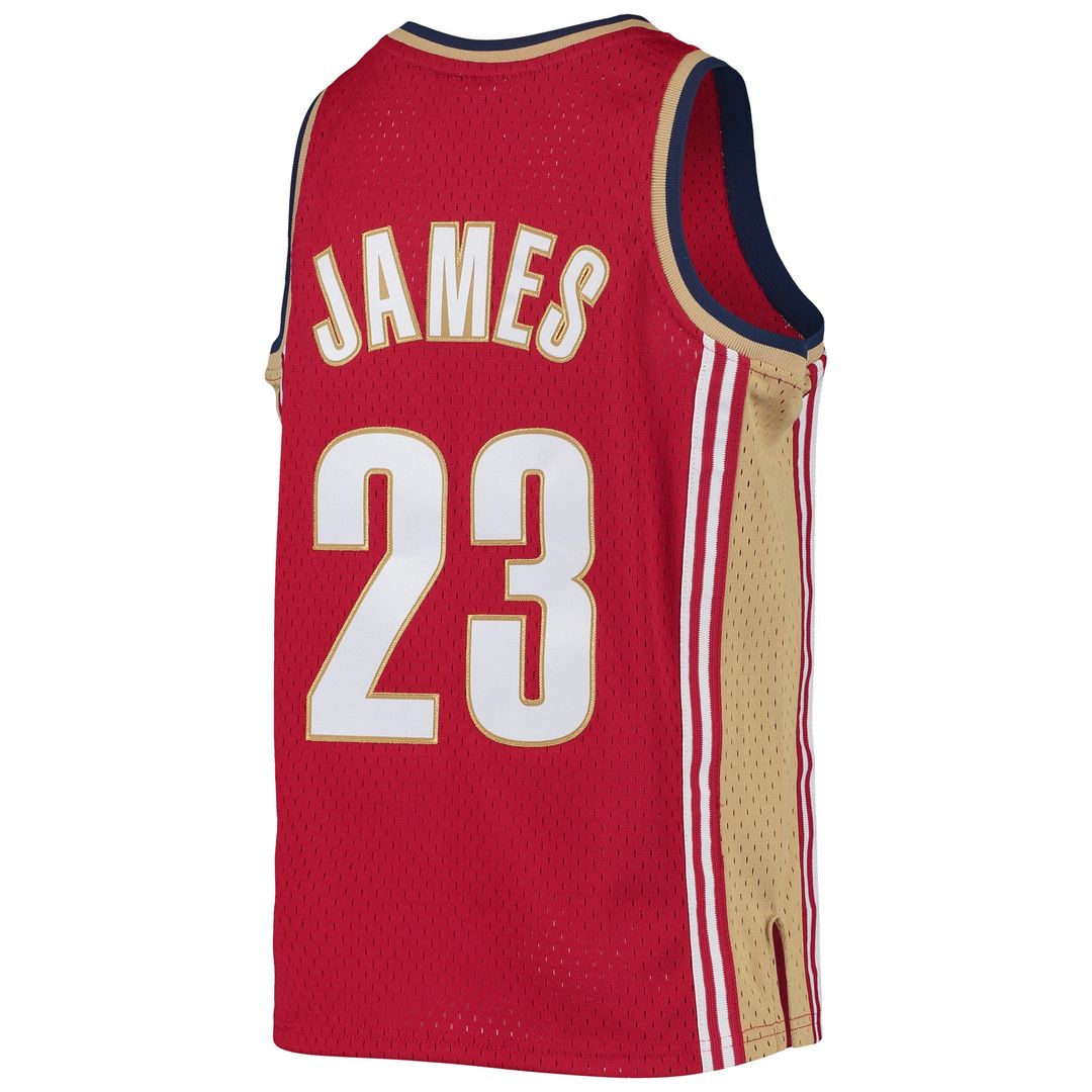 LeBron James Cleveland Cavaliers Mitchell & Ness Youth 2008 - 09 Hardwood Classics Swingman Jersey - Navy