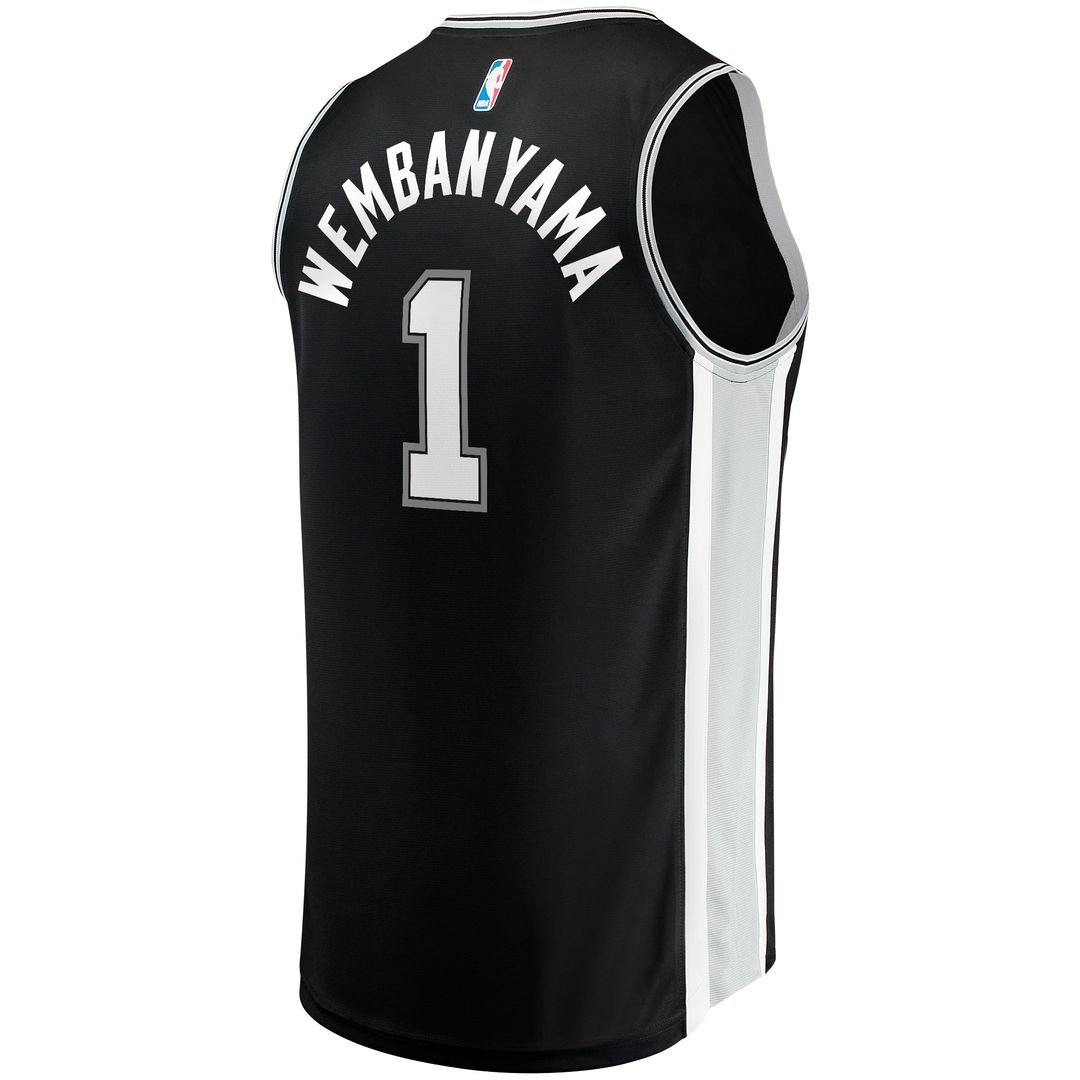 Victor Wembanyama San Antonio Spurs Fanatics Fast Break Replica Jersey - Icon Edition - Black