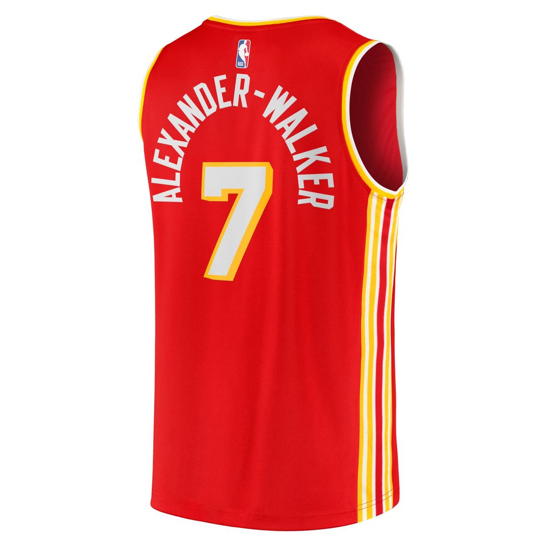Nickeil Alexander - Walker Atlanta Hawks Fanatics Fast Break Replica Jersey - Red - Icon Edition