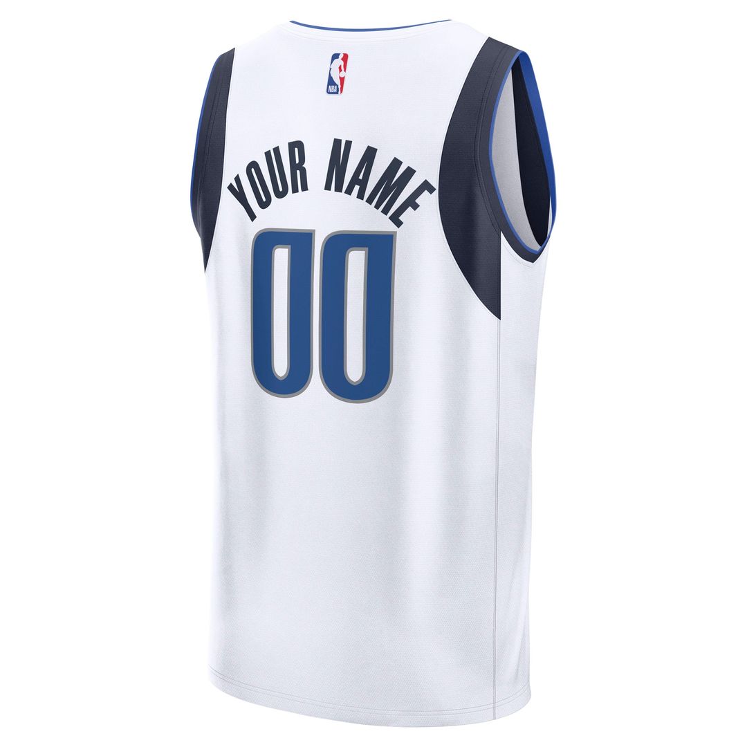 Dallas Mavericks Fanatics Fast Break Custom Jersey - Statement Edition - Navy