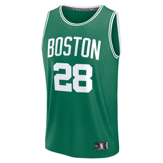Hugo Gonzalez Boston Celtics Fanatics Youth 2025 NBA Draft First Round Pick Fast Break Replica Jersey - Icon Edition - Kelly Green
