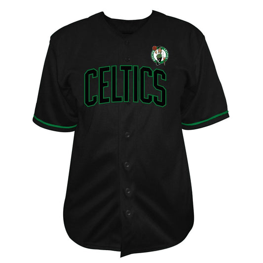 Jayson Tatum Boston Celtics Profile Big & Tall Name & Number Button - Up Jersey - Black