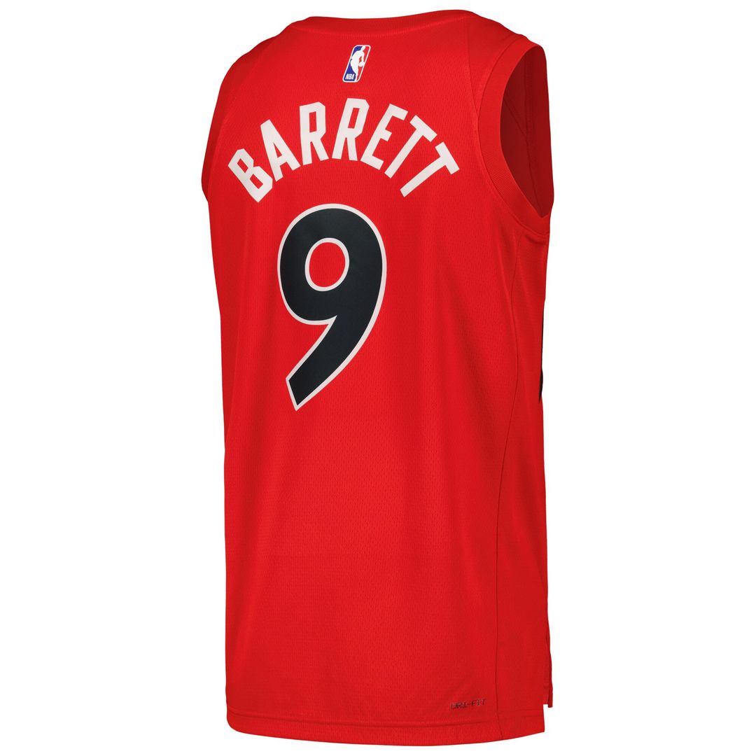 RJ Barrett Toronto Raptors Nike Unisex Player Swingman Jersey - Icon Edition - Red