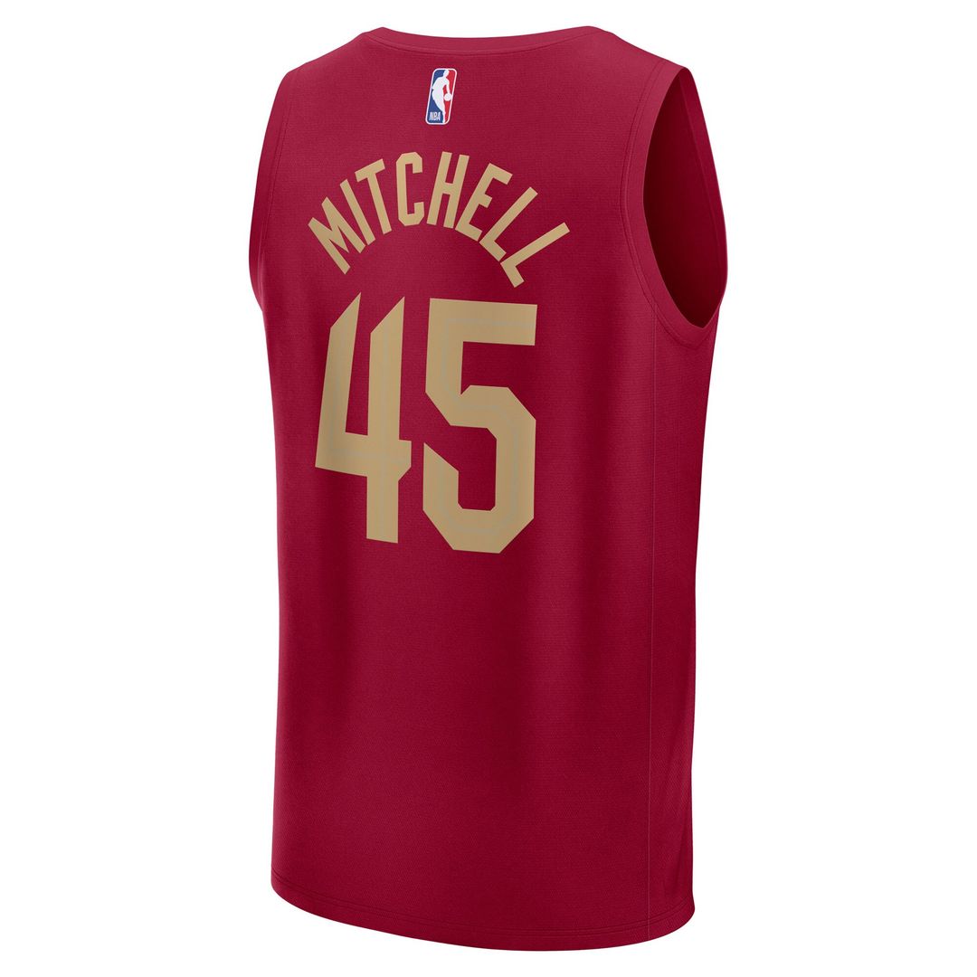 Donovan Mitchell Cleveland Cavaliers Fanatics Youth Fast Break Player Replica Jersey - Icon Edition - Wine