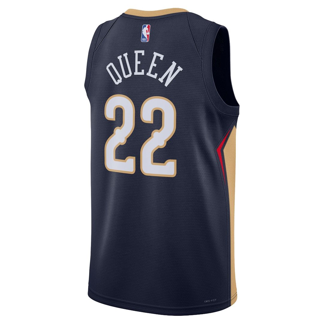 Derik Queen New Orleans Pelicans Nike Unisex Swingman Jersey - Icon Edition - Navy