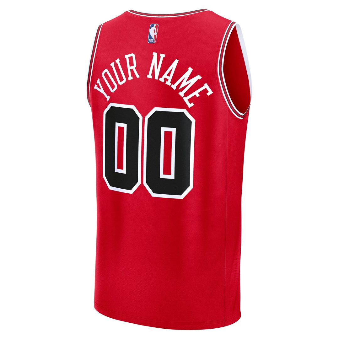 Chicago Bulls Fanatics Youth Fast Break Custom Jersey - Statement Edition - Black