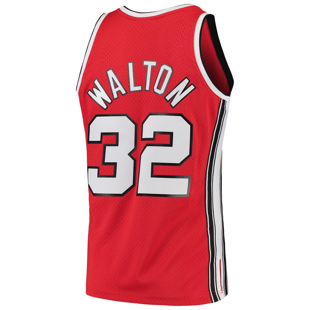 Bill Walton Portland Trail Blazers Mitchell & Ness 1976/77 Hardwood Classics Swingman Jersey - Red
