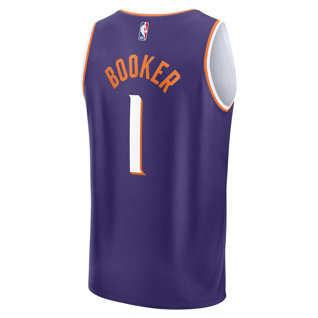 Devin Booker Phoenix Suns Fanatics Fast Break Player Replica Jersey - Icon Edition - Purple