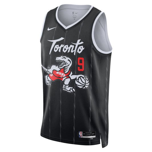 RJ Barrett Toronto Raptors Nike Unisex 2025/26 Swingman Jersey - Black - City Edition