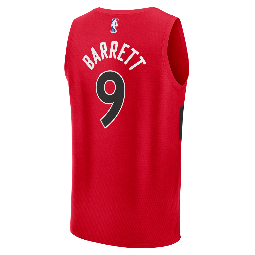 RJ Barrett Toronto Raptors Fanatics Fast Break Jersey - Red - Icon Edition