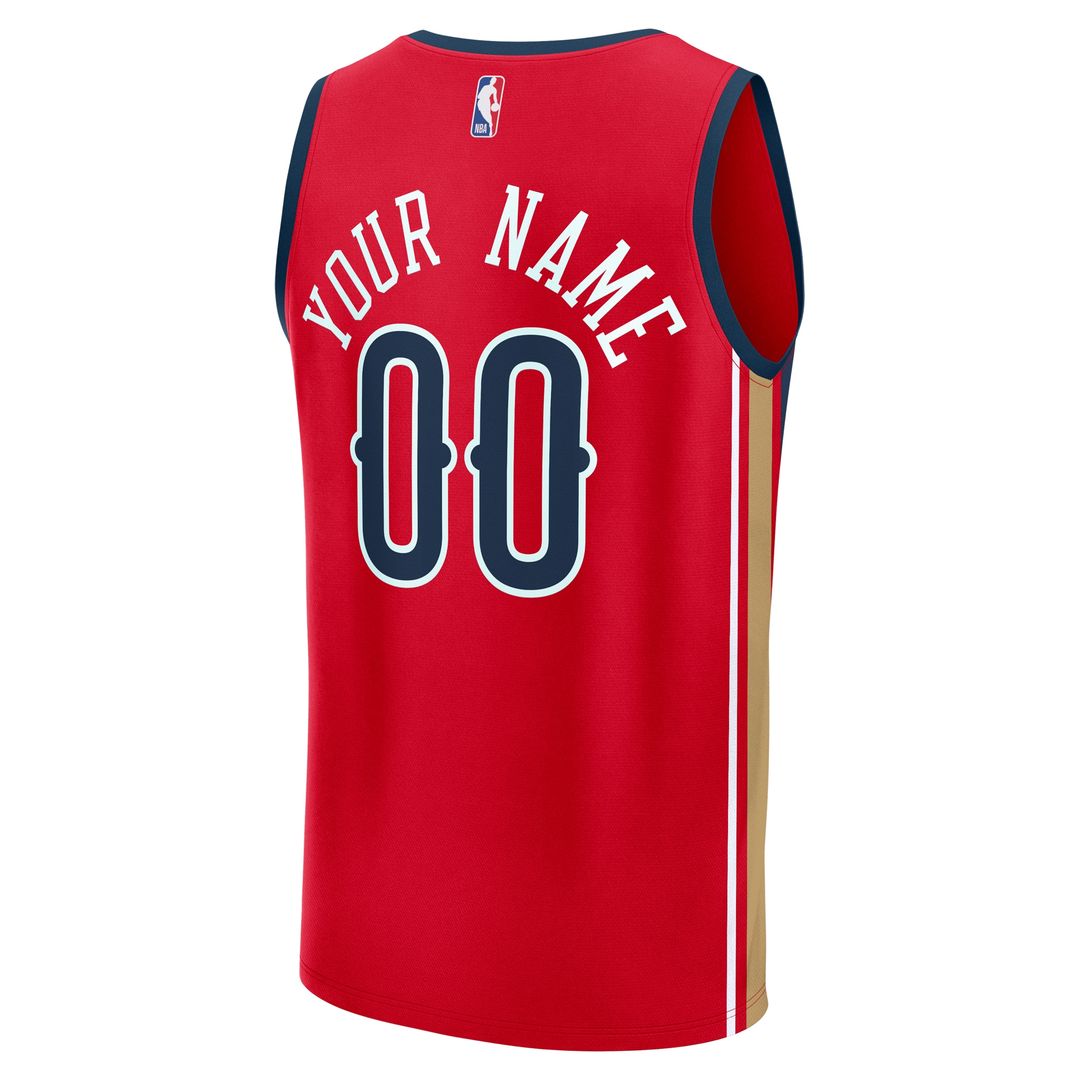 New Orleans Pelicans Fanatics Fast Break Custom Jersey - Icon Edition - Navy
