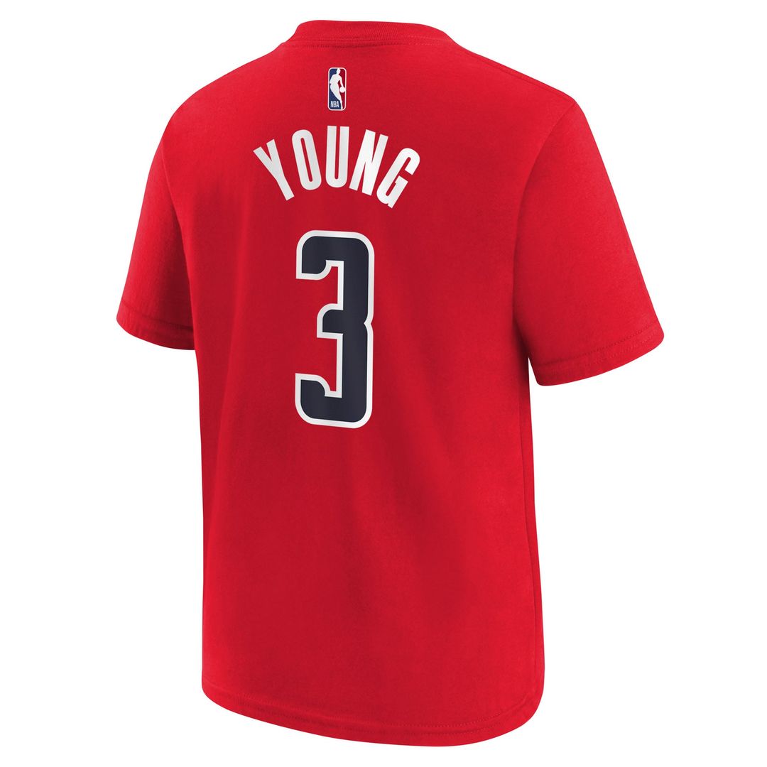 Trae Young Washington Wizards Nike Youth 2026 Name & Number T - Shirt - Red