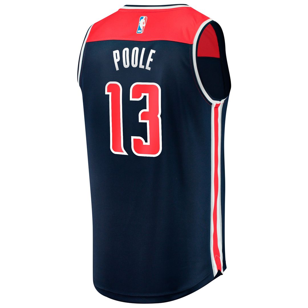 Jordan Poole Washington Wizards Fanatics Youth Fast Break Player Jersey - Statement Edition - Navy