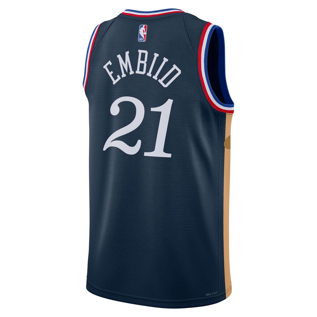 Joel Embiid Philadelphia 76ers Nike Unisex 2025/26 Swingman Jersey - Navy - City Edition