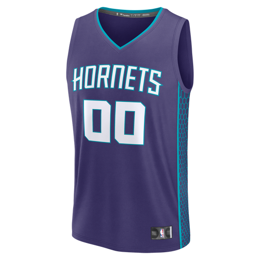 Charlotte Hornets Fanatics Fast Break Custom Jersey - Icon Edition - Purple