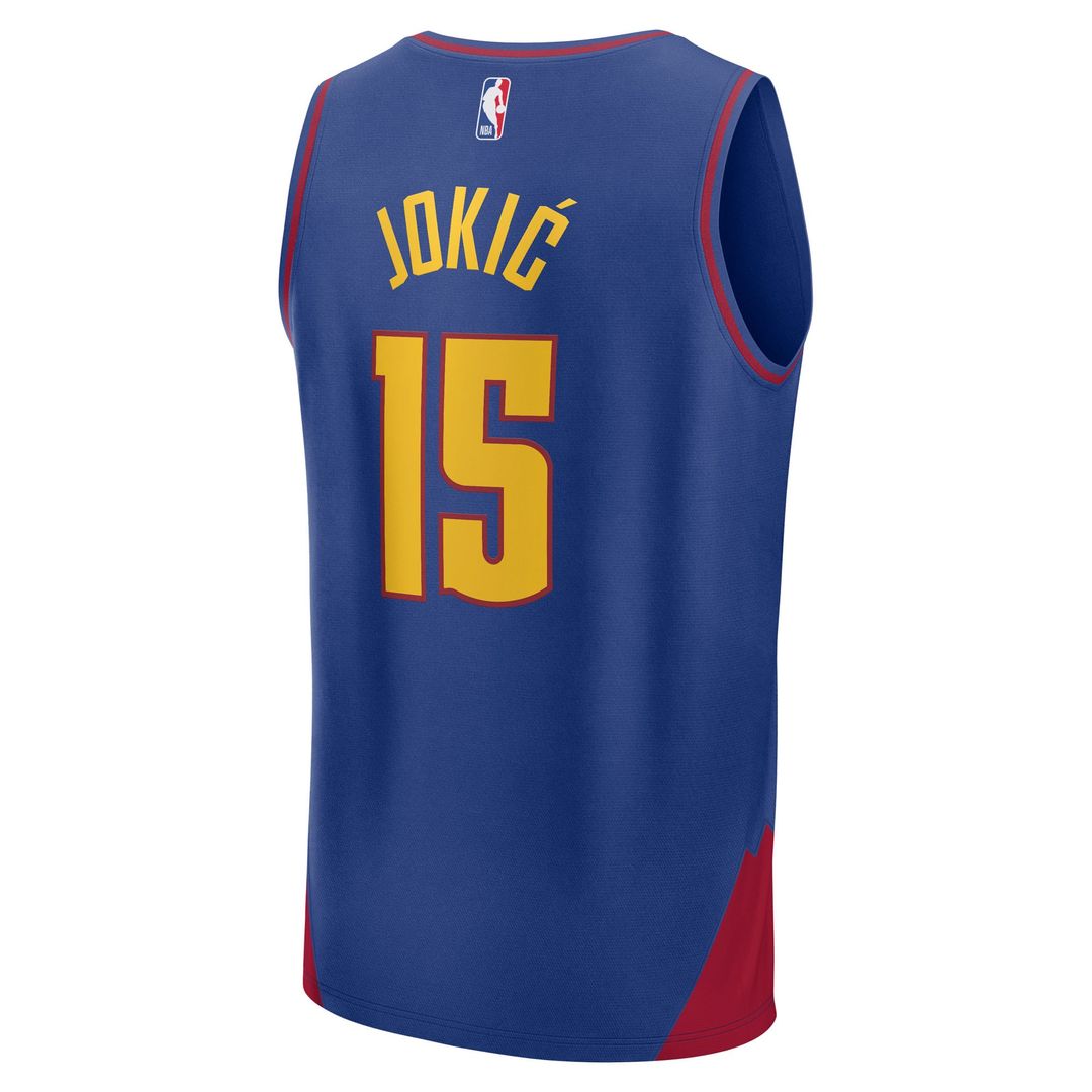 Nikola Jokic Denver Nuggets Fanatics Fast Break Player Replica Jersey - Statement Edition - Blue