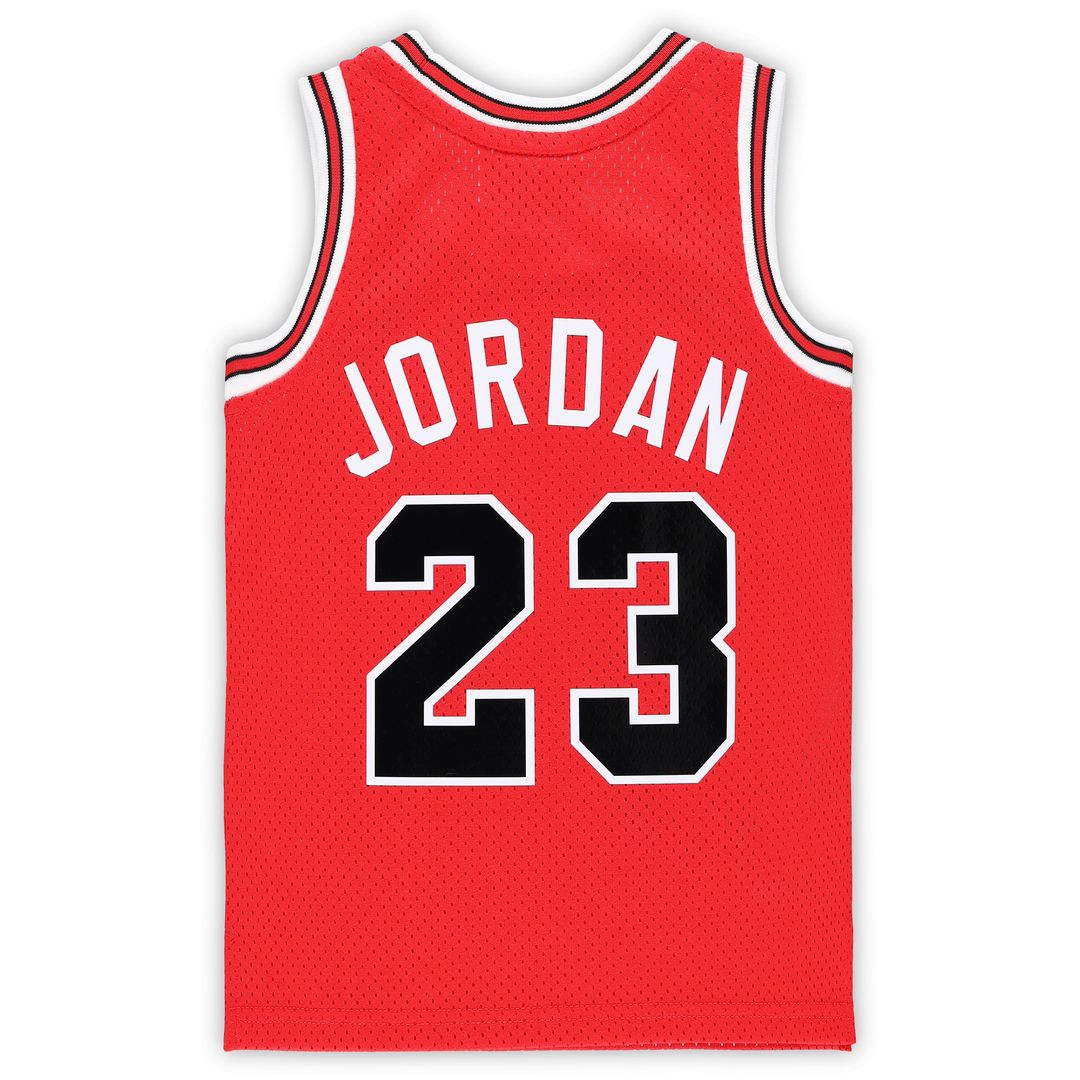 Michael Jordan Chicago Bulls Mitchell & Ness Preschool Hardwood Classics 1984/85 Authentic Swingman Jersey - Red