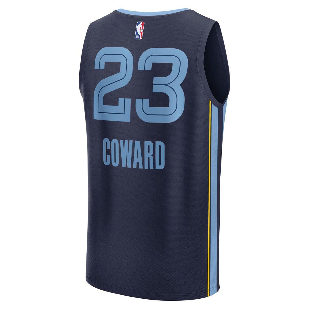 Cedric Coward Memphis Grizzlies Fanatics Youth 2025 NBA Draft First Round Pick Fast Break Replica Jersey - Icon Edition - Navy