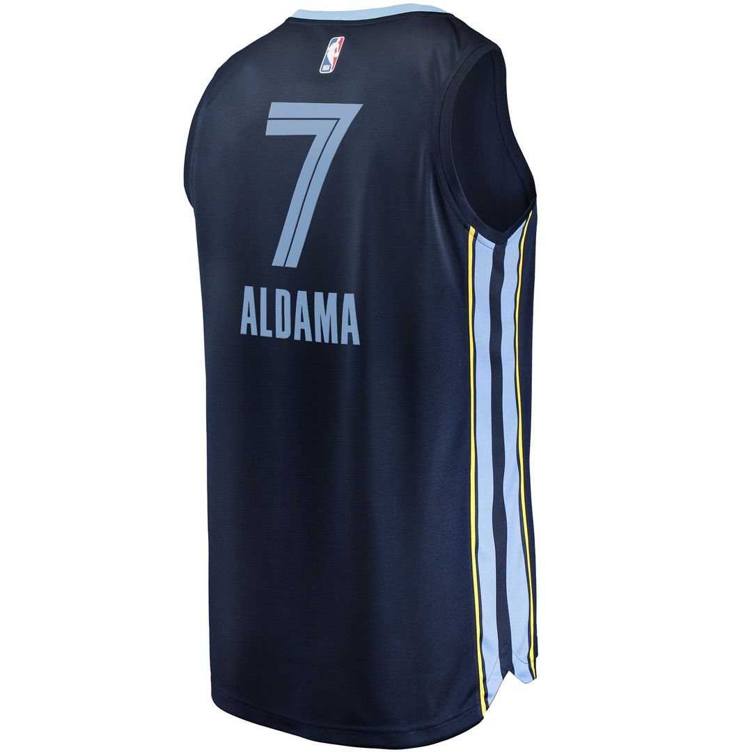 Santi Aldama Memphis Grizzlies Fanatics Fast Break Replica Jersey - Icon Edition - Navy