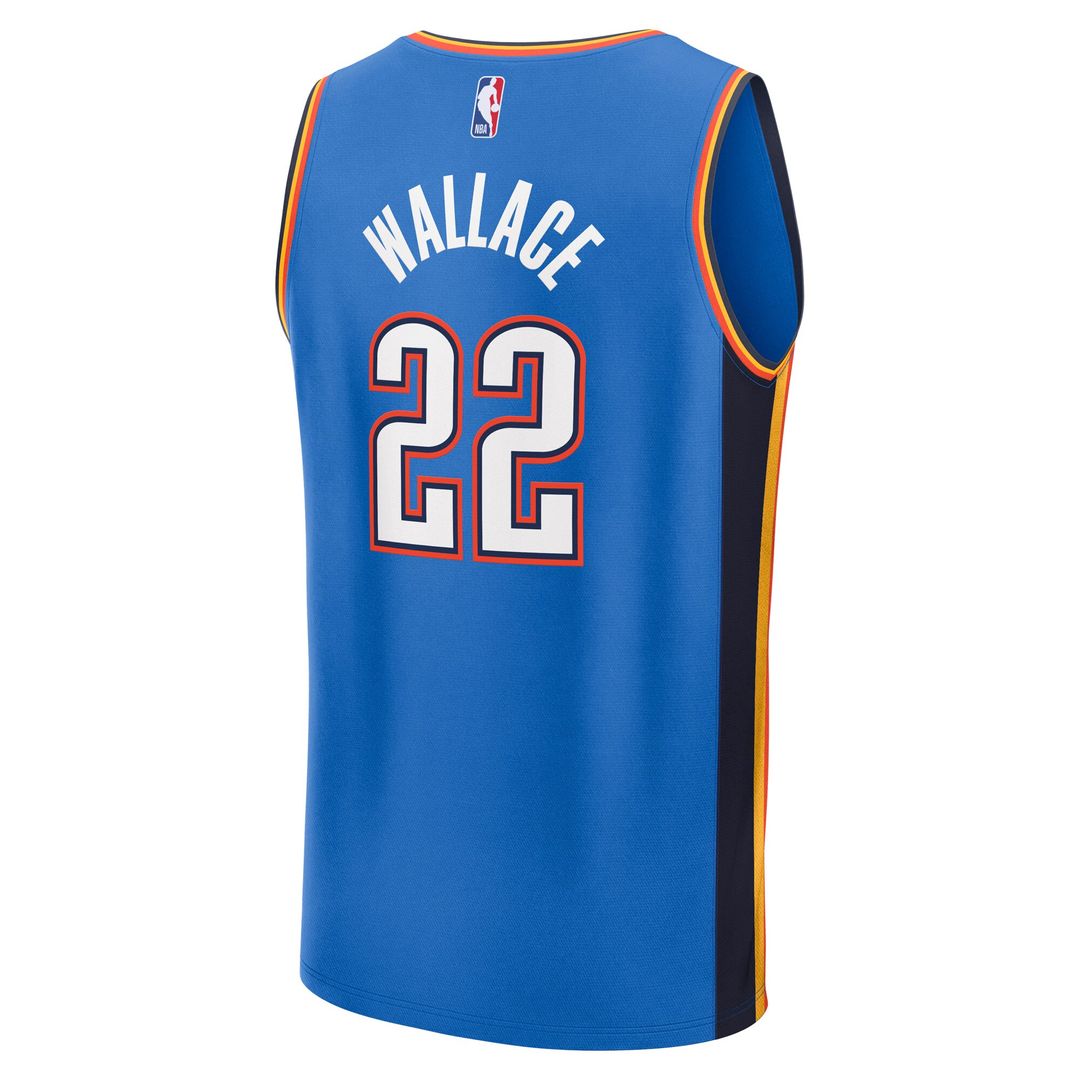 Cason Wallace Oklahoma City Thunder Fanatics Fast Break Player Replica Jersey - Icon Edition - Blue
