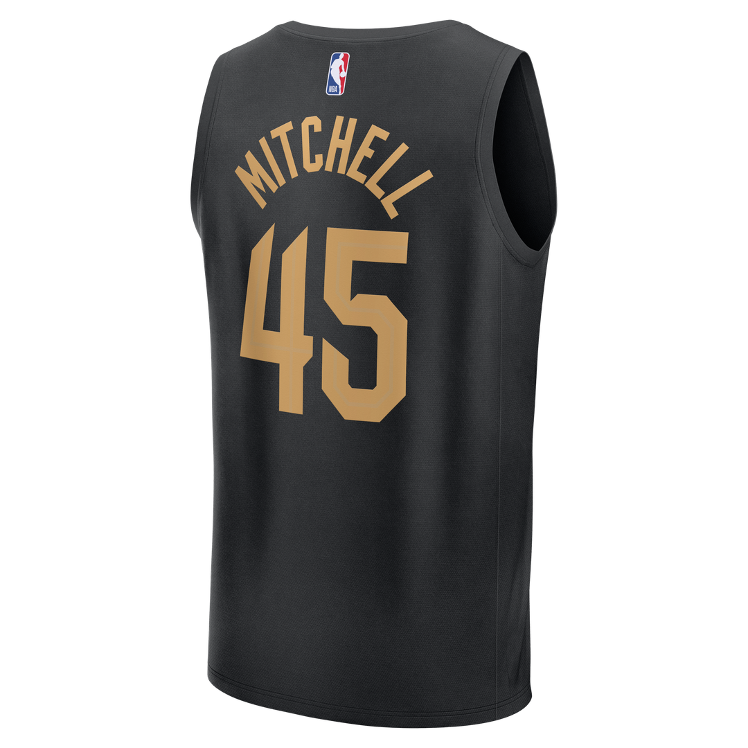 Donovan Mitchell Cleveland Cavaliers Fanatics Youth Fast Break Replica Jersey - Black - Statement Edition