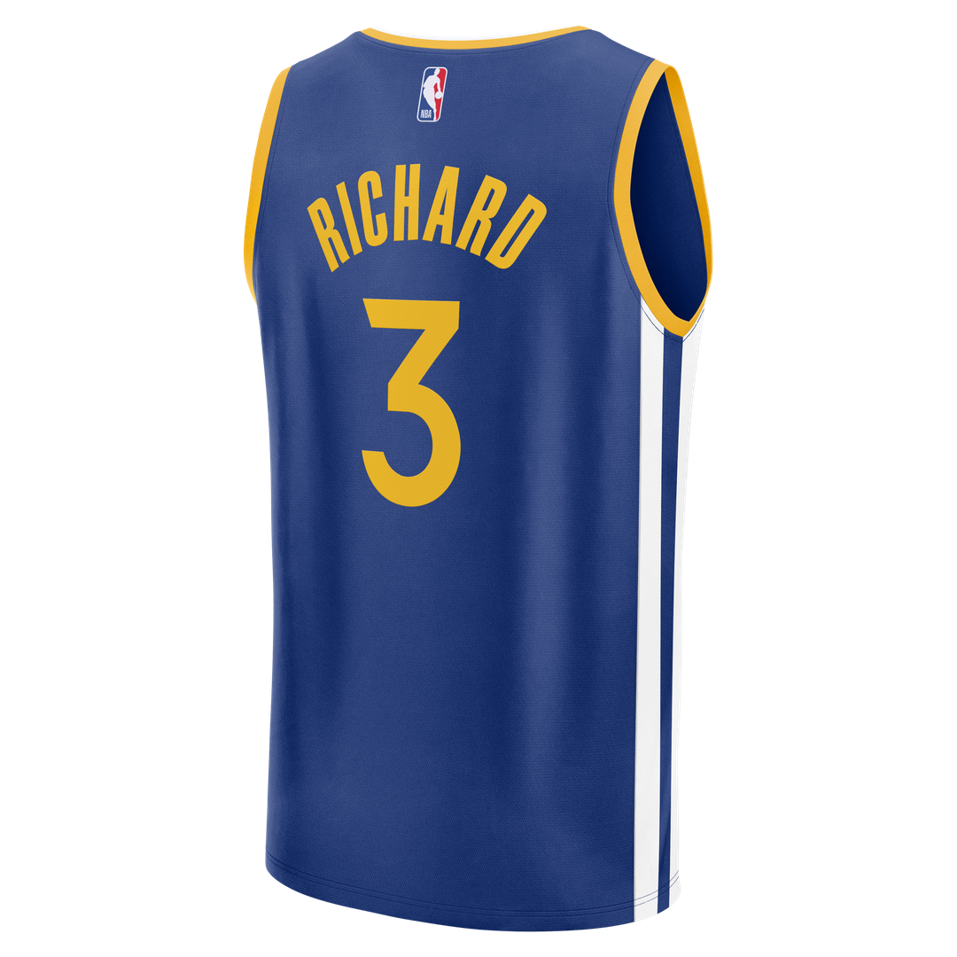 Will Richard Golden State Warriors Fanatics Fast Break Replica Jersey - Blue - Icon Edition