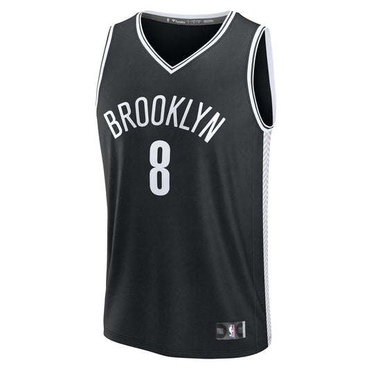 Egor Dëmin Brooklyn Nets Fanatics Fast Break Replica Jersey - Black - Icon Edition