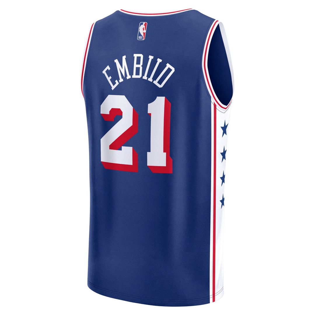 Joel Embiid Philadelphia 76ers Fanatics Fast Break Player Replica Jersey - Icon Edition - Royal