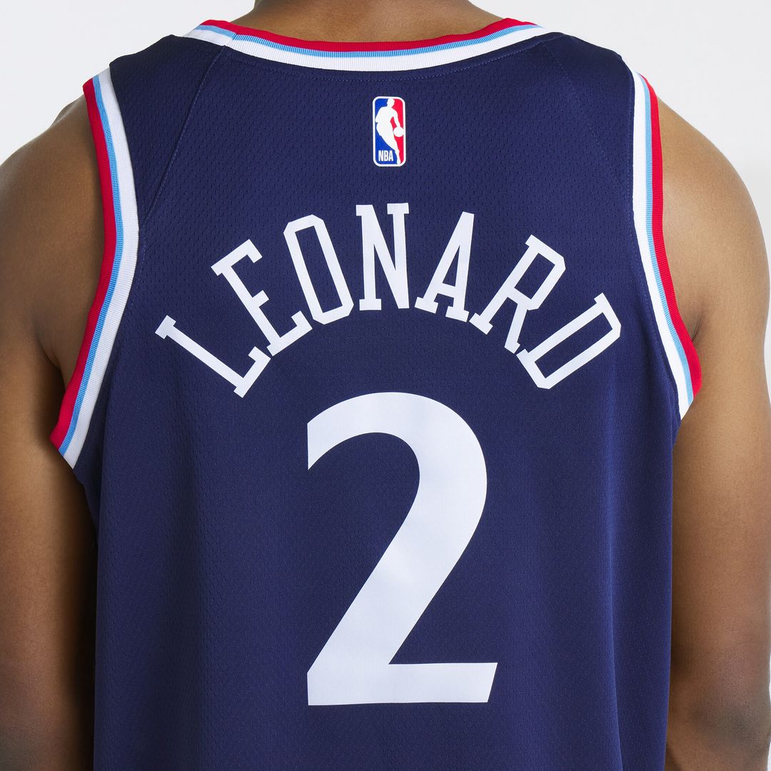 Kawhi Leonard LA Clippers Nike Unisex 2024/25 Swingman Jersey - Navy - Icon Edition