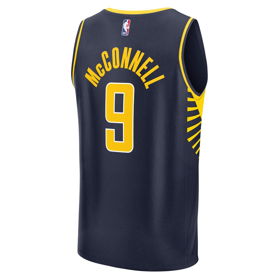 T.J. McConnell Indiana Pacers Fanatics Fast Break Replica Jersey - Navy - Icon Edition