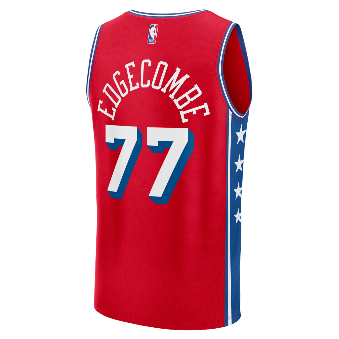 VJ Edgecombe Philadelphia 76ers Fanatics Fast Break Player Replica Jersey - Statement Edition - Red