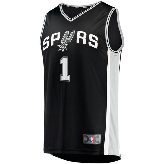 Victor Wembanyama San Antonio Spurs Fanatics Fast Break Replica Jersey - Icon Edition - Black