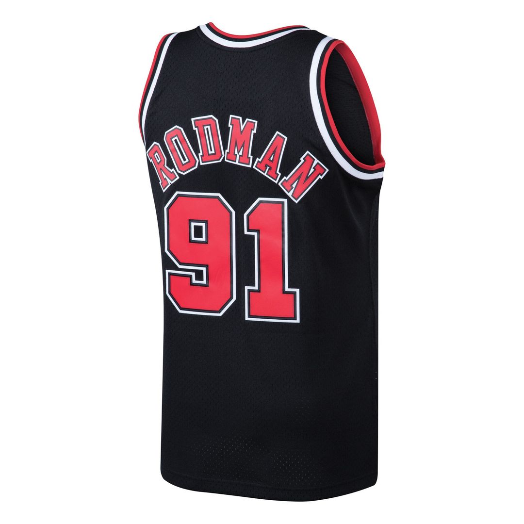 Dennis Rodman Chicago Bulls Mitchell & Ness 1997/98 Hardwood Classics Swingman Jersey - Black