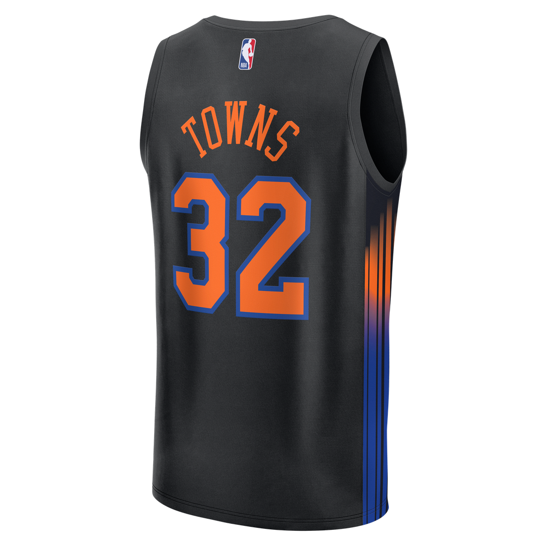 Karl - Anthony Towns New York Knicks Fanatics Youth Fast Break Jersey - Statement Edition - Black