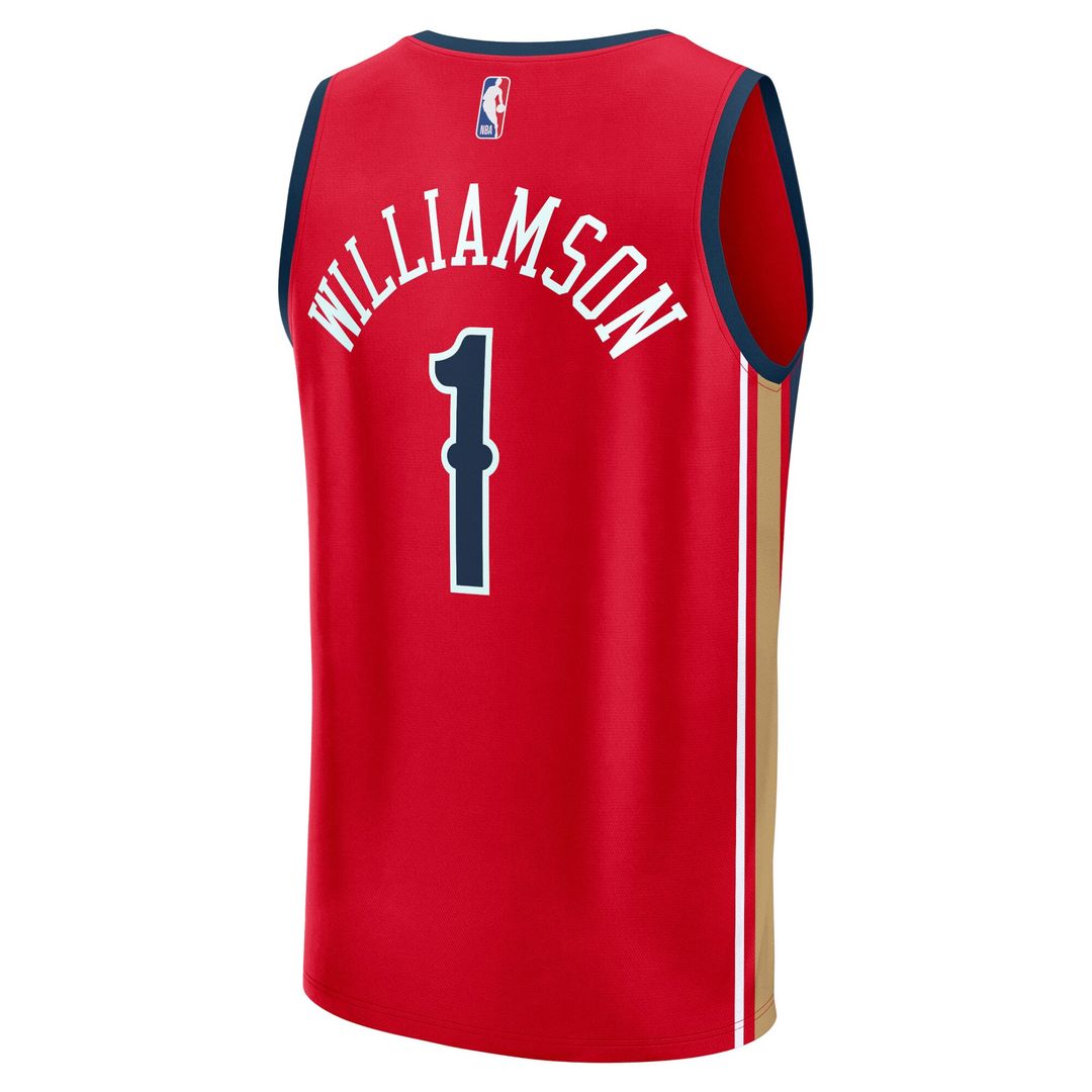 Zion Williamson New Orleans Pelicans Fanatics Fast Break Replica Jersey - Statement Edition - Red