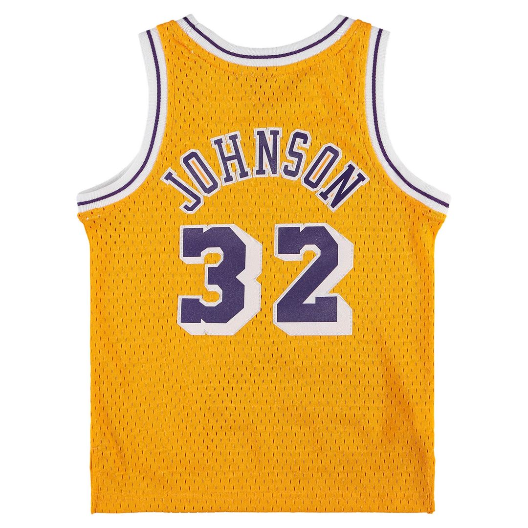 Magic Johnson Los Angeles Lakers Mitchell & Ness Preschool 1984 - 1985 Hardwood Classics Throwback Team Jersey - Gold