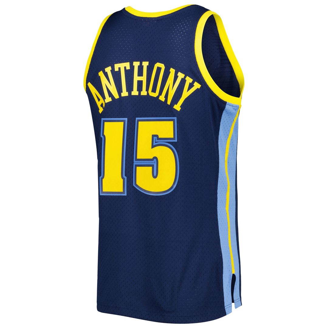 Carmelo Anthony Denver Nuggets Mitchell & Ness Hardwood Classics Swingman Jersey - Navy