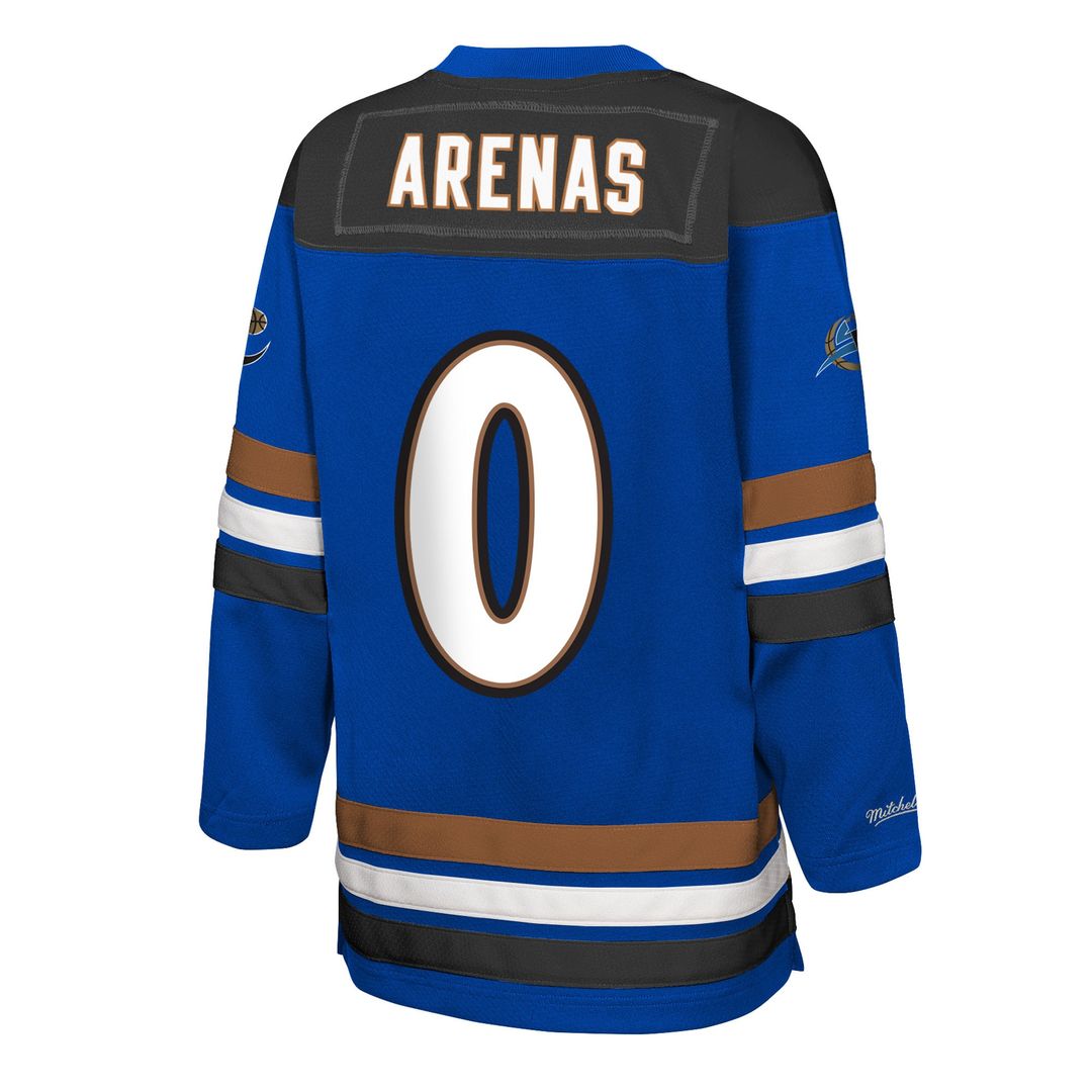 Gilbert Arenas Washington Wizards Mitchell & Ness Youth Maxxed Out 2.0 Fashion Hockey Jersey - Blue