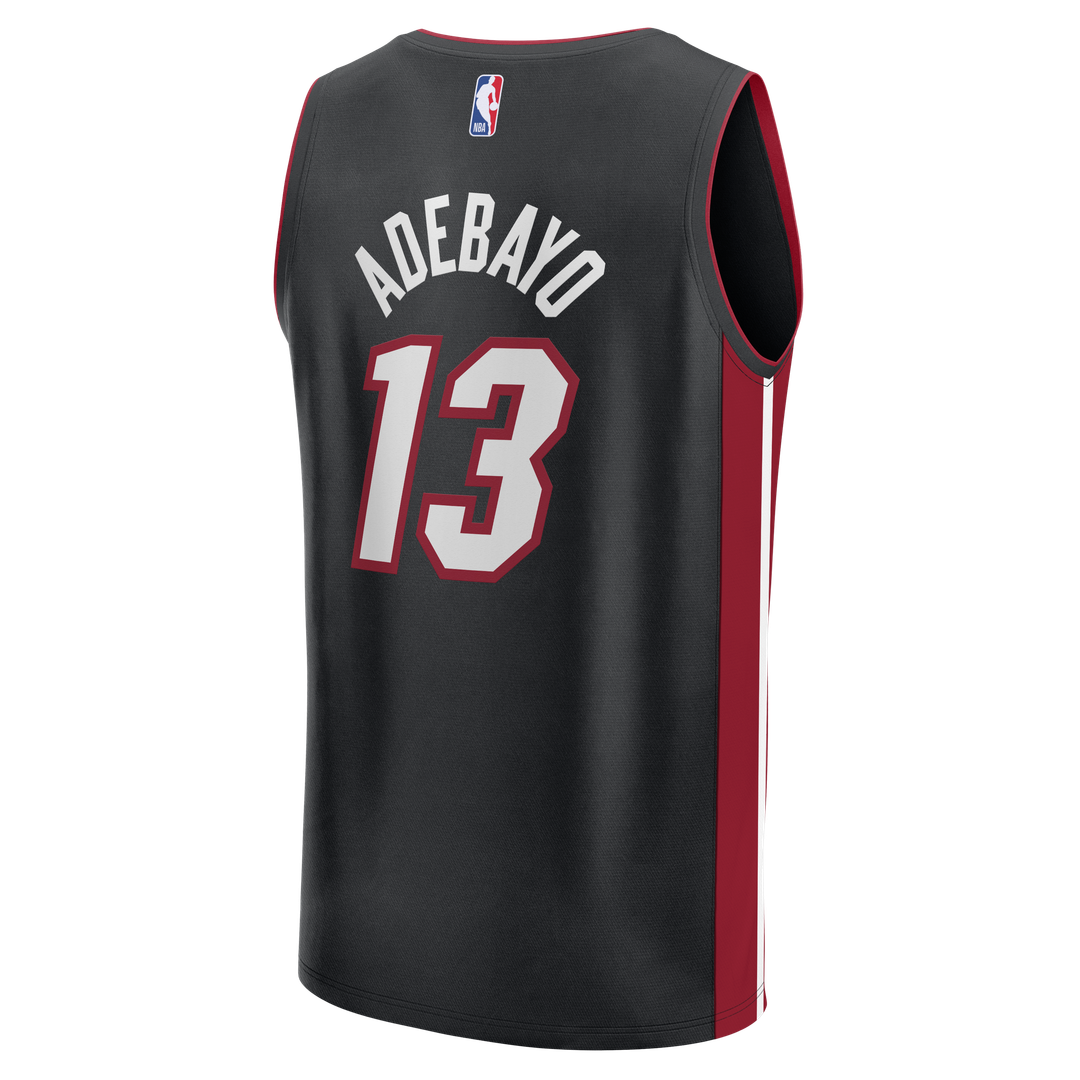 Bam Adebayo Miami Heat Fanatics Fast Break Replica Jersey - Icon Edition - Black