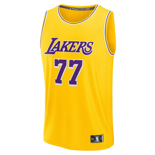 Luka Dončić Los Angeles Lakers Fanatics Youth Fast Break Player Replica Jersey - Gold