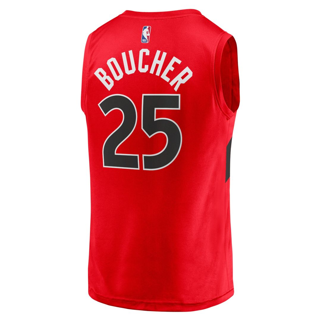 Chris Boucher Toronto Raptors Fanatics Fast Break Replica Jersey - Icon Edition - Red