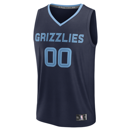 Memphis Grizzlies Fanatics Youth Fast Break Custom Jersey - Icon Edition - Navy