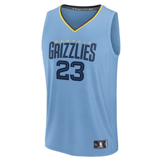 Cedric Coward Memphis Grizzlies Fanatics Fast Break Player Replica Jersey - Statement Edition - Light Blue