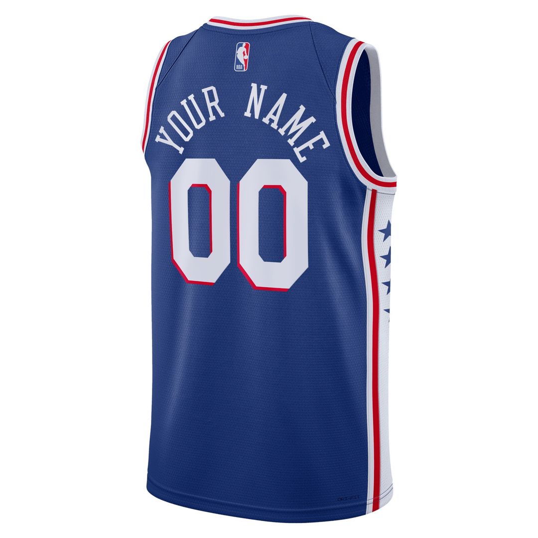 Philadelphia 76ers Nike Unisex 2022/23 Swingman Custom Jersey White - Association Edition
