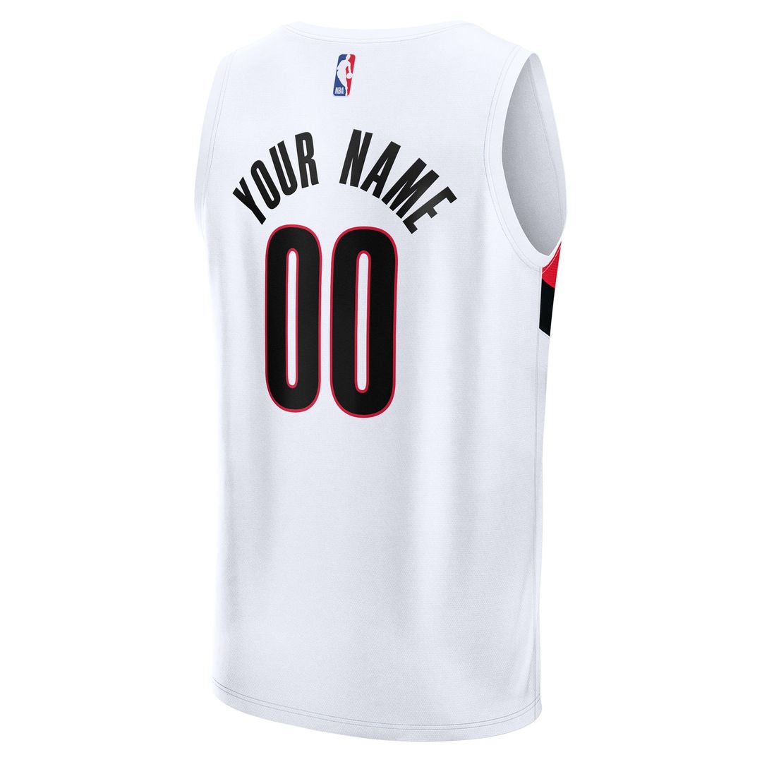 Portland Trail Blazers Fanatics Fast Break Replica Custom Jersey - Icon Edition - Black