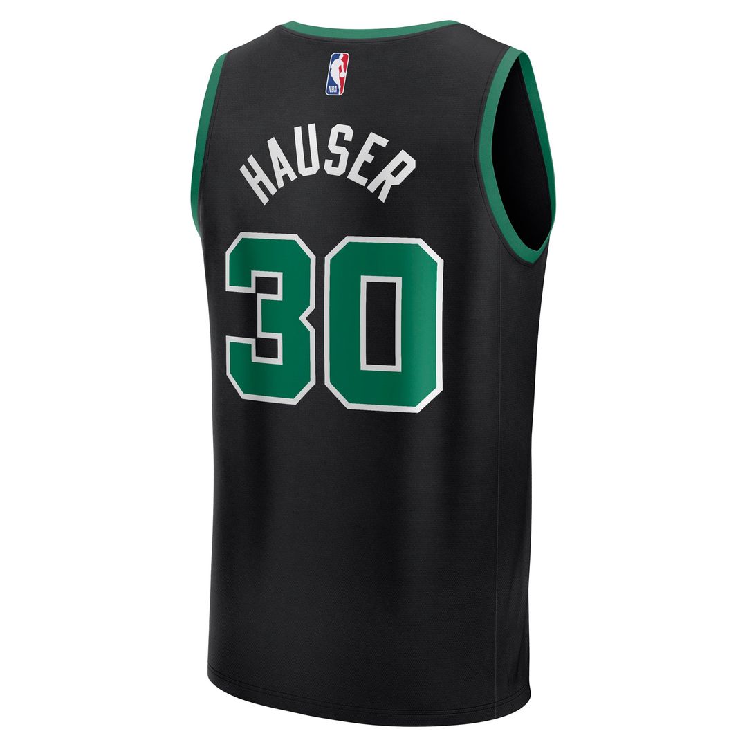 Sam Hauser Boston Celtics Fanatics Fast Break Player Replica Jersey - Statement Edition - Black